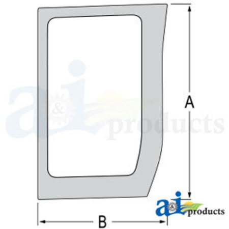 A & I PRODUCTS Glass; Lower Front, RH 37" x23" x2" A-87304259
